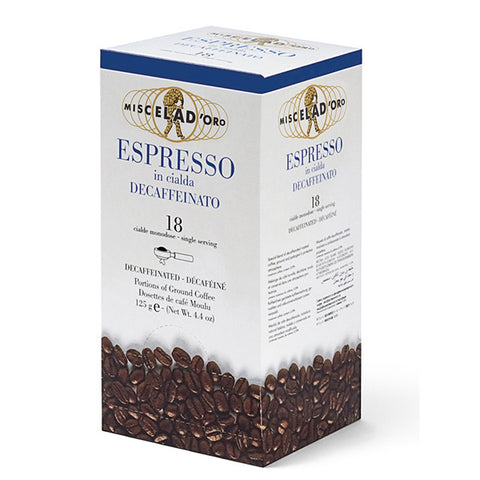 ESPRESSO DECAFFEINATO (PODS)  MISCELA D'ORO
